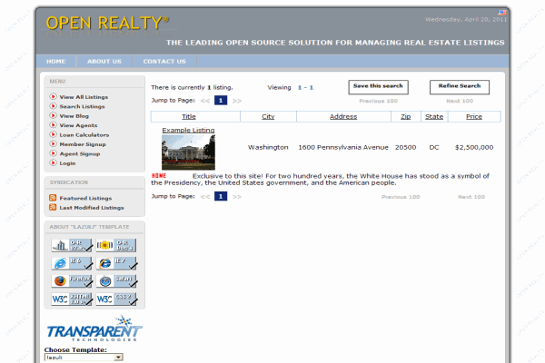 Open-Realty V 2.5.8- free real estate application Open-Realty V 2.5.8- free real estate application